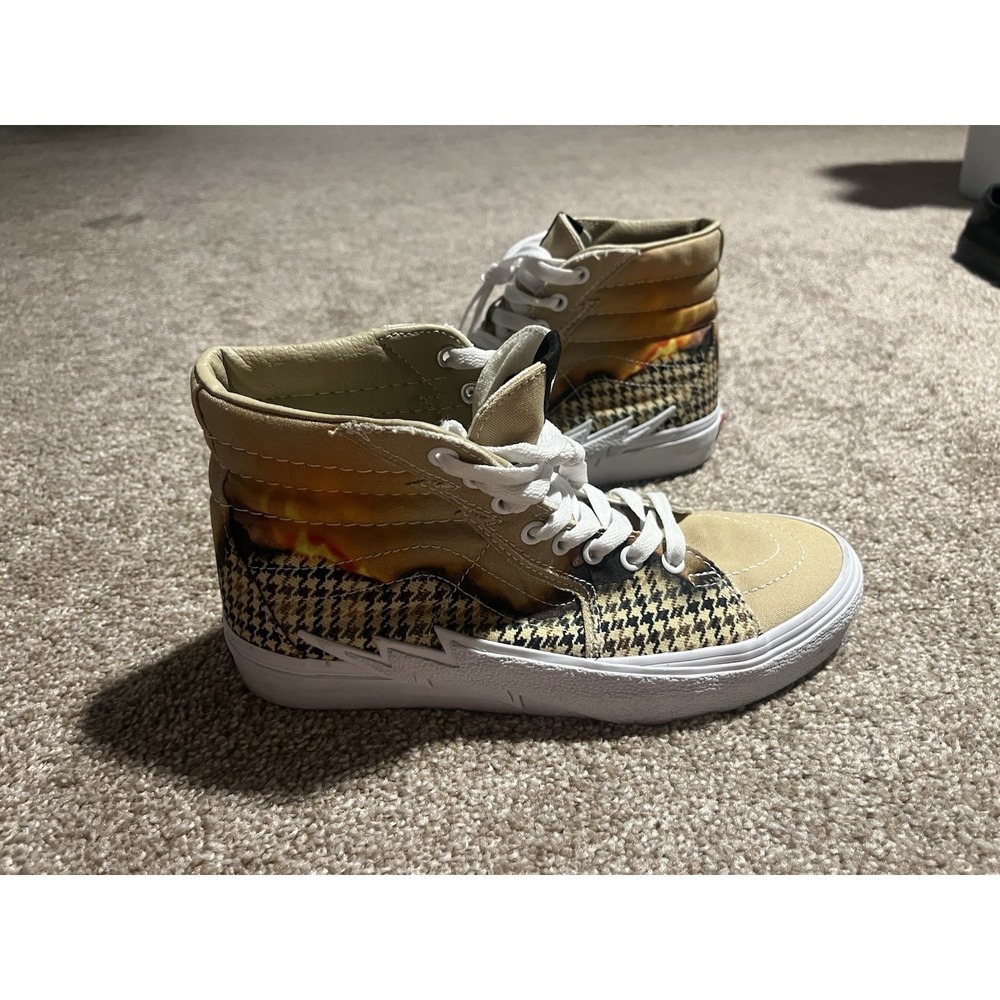Vans Sk8-Hi Lightning Bolt Big Reveal Skate Shoes Mens Sz 7.5 Womens 9